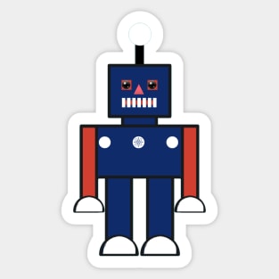 Animated cartoon robot pattern Sticker